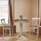 International Concepts Round 30 in Rd Ped Gathering Ht Table, 2 X-Back Counter Ht Stools, Hickory/Stone, 30 in W, 30 in L K41-30RT-27B-S6132-2 - alternate 3